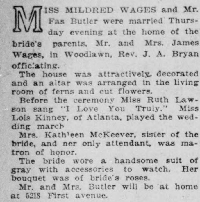 Mildred Wages-Fas Butler